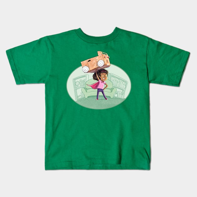 Girl Power Kids T-Shirt by NashSketches